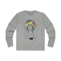 Beautiful Colorful Afro Queen Long Sleeve Crew Tee