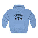 I Workout Bottle Opener Unisex Heavy Blend™ Hooded Sweatshirt - Multiple Colors Available