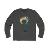 Beautiful Colorful Afro Queen Long Sleeve Crew Tee