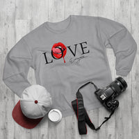 Love Everyone Sexy Tongue Lips Crew Neck Sweatshirt