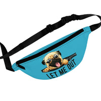 Let Me Out Fanny Pack - Puppy Blue