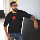 Love Everyone Sexy Tongue Lips Crew Neck Sweatshirt