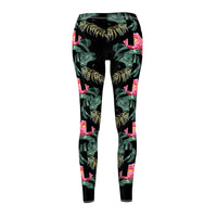 Flower Women's Cut & Sew Casual Leggings