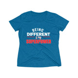 Being Different Is My Superpower Heather Wicking Tee