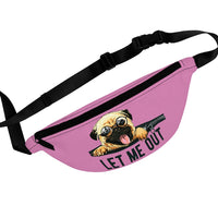 Let Me Out Fanny Pack - Puppy Pink