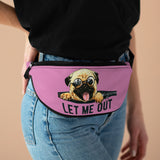 Let Me Out Fanny Pack - Puppy Pink