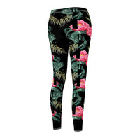 Flower Women's Cut & Sew Casual Leggings