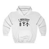 I Workout Bottle Opener Unisex Heavy Blend™ Hooded Sweatshirt - Multiple Colors Available