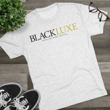 BLACKLUXE Unisex Tri-Blend Crew Tee Black/Gold Design