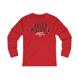 Anti Worry Women's Fitted Long Sleeve Tee