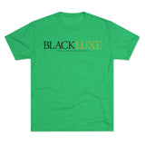 BLACKLUXE Unisex Tri-Blend Crew Tee Black/Gold Design