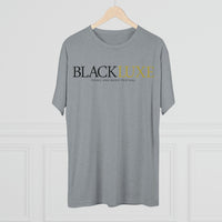 BLACKLUXE Unisex Tri-Blend Crew Tee Black/Gold Design