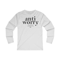 Anti Worry Women's Fitted Long Sleeve Tee