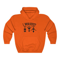 I Workout Bottle Opener Unisex Heavy Blend™ Hooded Sweatshirt - Multiple Colors Available