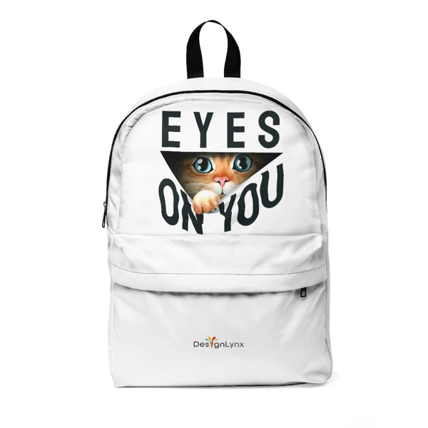 Eyes On You Classic Backpack - White