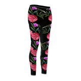 Flower Women's Cut & Sew Casual Leggings