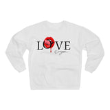 Love Everyone Sexy Tongue Lips Crew Neck Sweatshirt