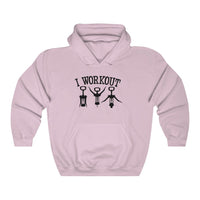 I Workout Bottle Opener Unisex Heavy Blend™ Hooded Sweatshirt - Multiple Colors Available