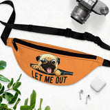 Let Me Out Fanny Pack - Puppy Orange