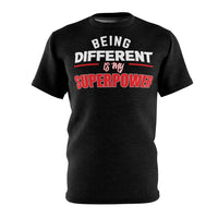 Being Different Is My Superpower AOP Cut & Sew Tee