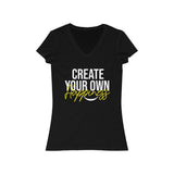 Create Your Own Happiness Short Sleeve V-Neck Tee