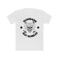 Skull Blow Smoke Not Bubbles Men's Cotton Crew Tee