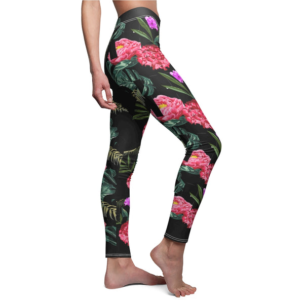 Flower Women's Cut & Sew Casual Leggings