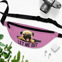 Let Me Out Fanny Pack - Puppy Pink