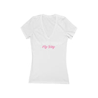 The Only Way Is My Way Jersey Short Sleeve Deep V-Neck Tee