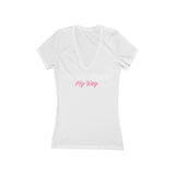 The Only Way Is My Way Jersey Short Sleeve Deep V-Neck Tee