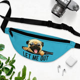 Let Me Out Fanny Pack - Puppy Blue